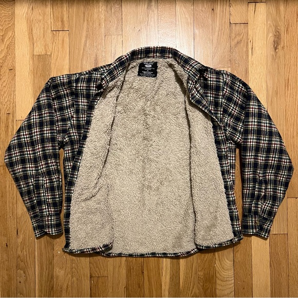 Grit Iron Workwear Flannel Plaid Jacket Mens Medium Fleece Lined Multicolored - Picture 4 of 8